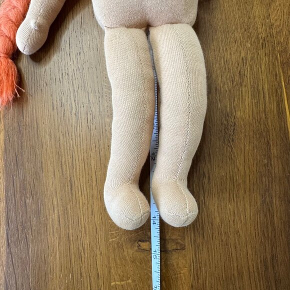 KATHE KRUSE Waldorf Doll 14" Handmade Braided Red Hair Knit Sweater Germany - Picture 10 of 12